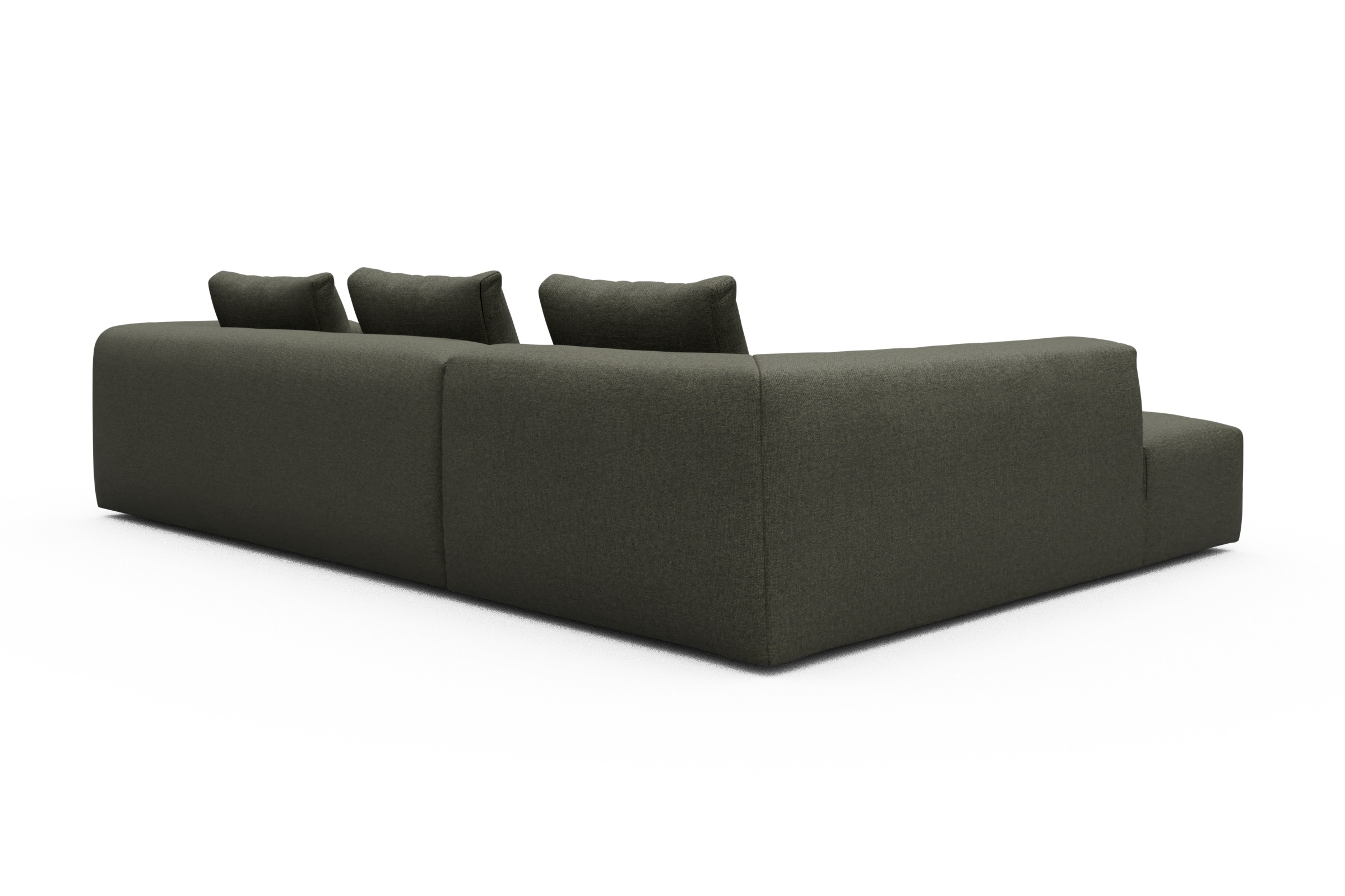 Ecksofa Fred Relax-Ecke links mit 2,5-Sitzer Sama-Winter-Moss