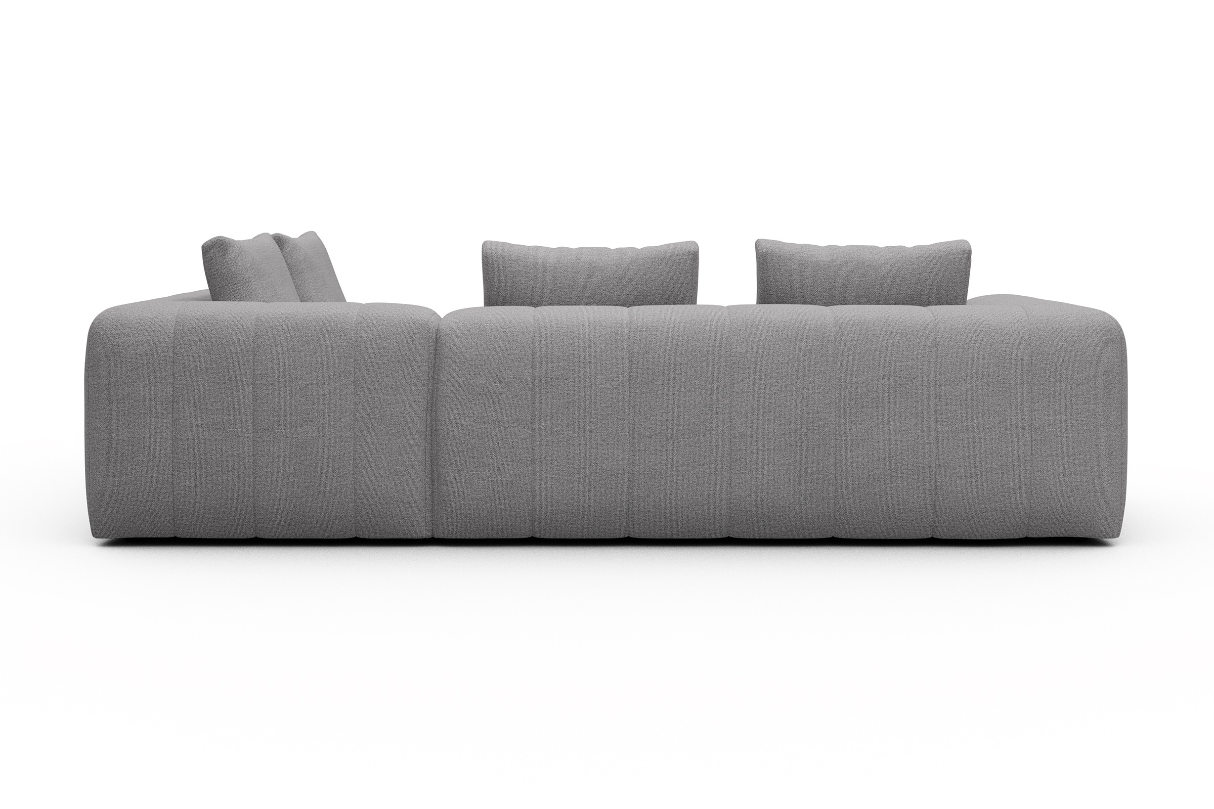 Ecksofa Hugo 2x 2,5-Sitzer Armlehne links Sama-Grey