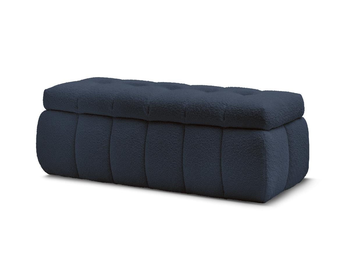 Bobochic Mont-blanc Bettbank Bouclé-Stoff Dunkelblau