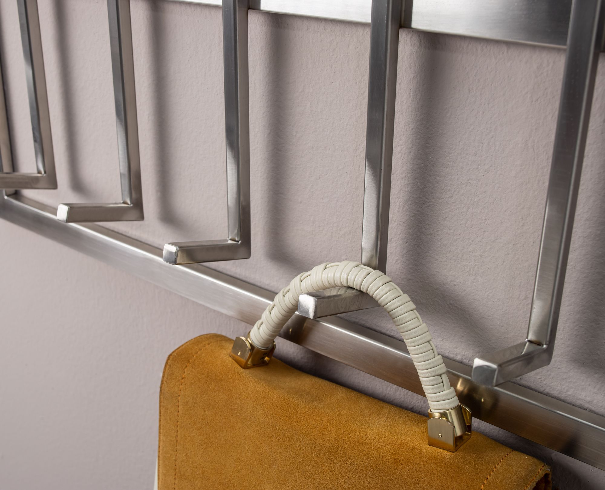 Wandgarderobe Fagridalur Metall Silber 60 × 7,5 × 100 cm