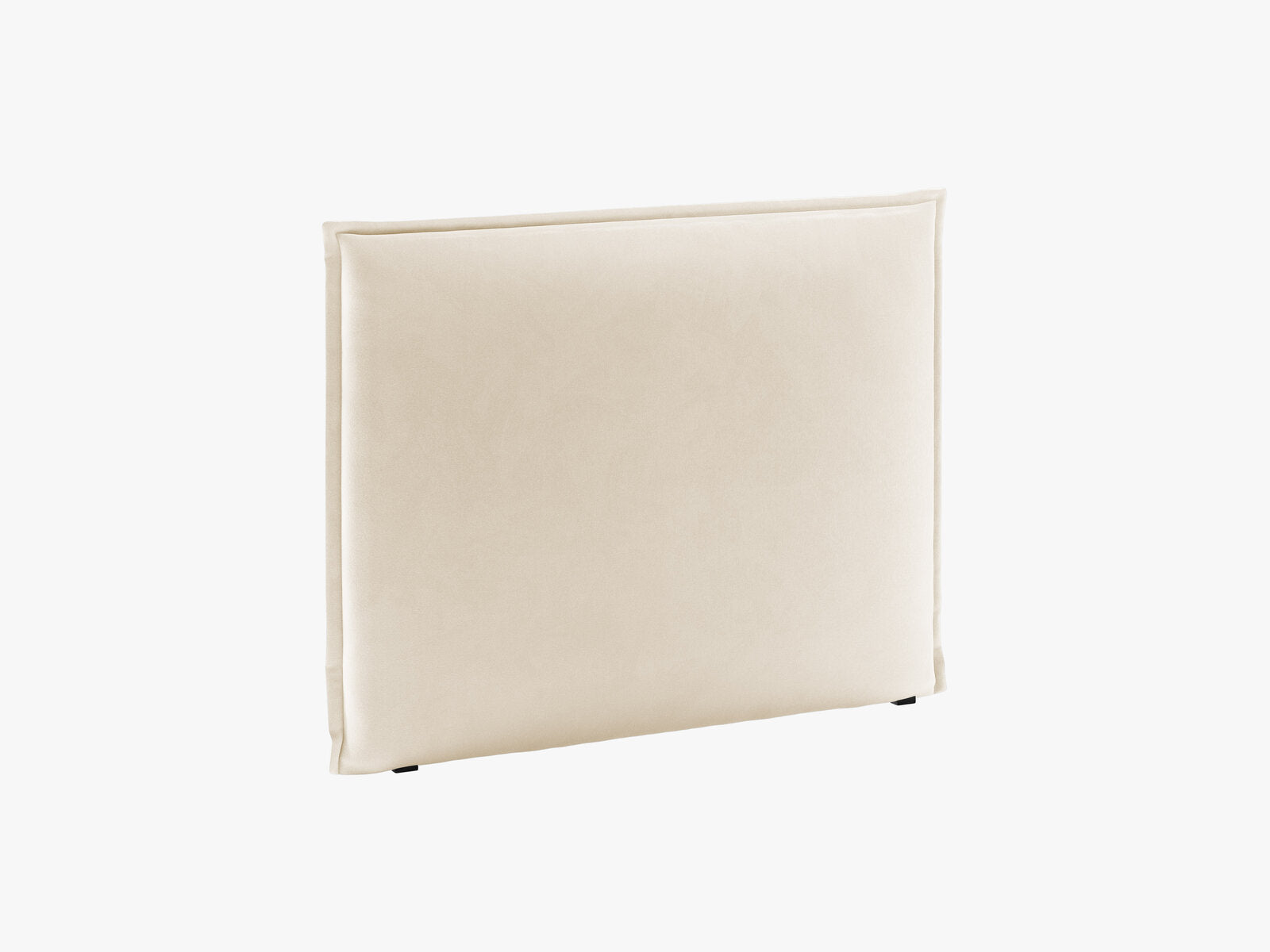 Micadoni Monica Samtiger Kopfteil 140 cm (H 120 cm) Samt Paris Beige 200x120