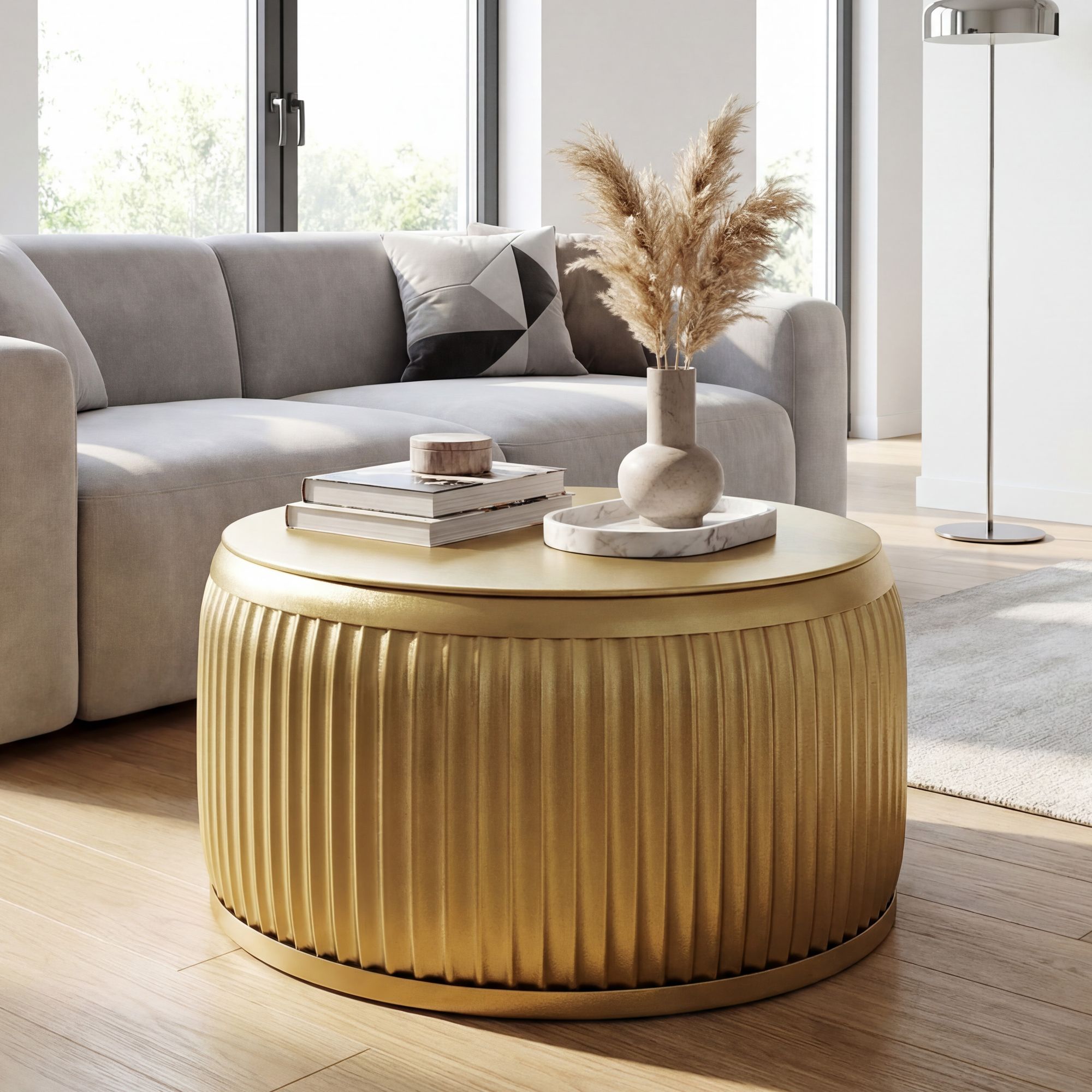 Couchtisch Langa Metall Gold Ø 60 cm