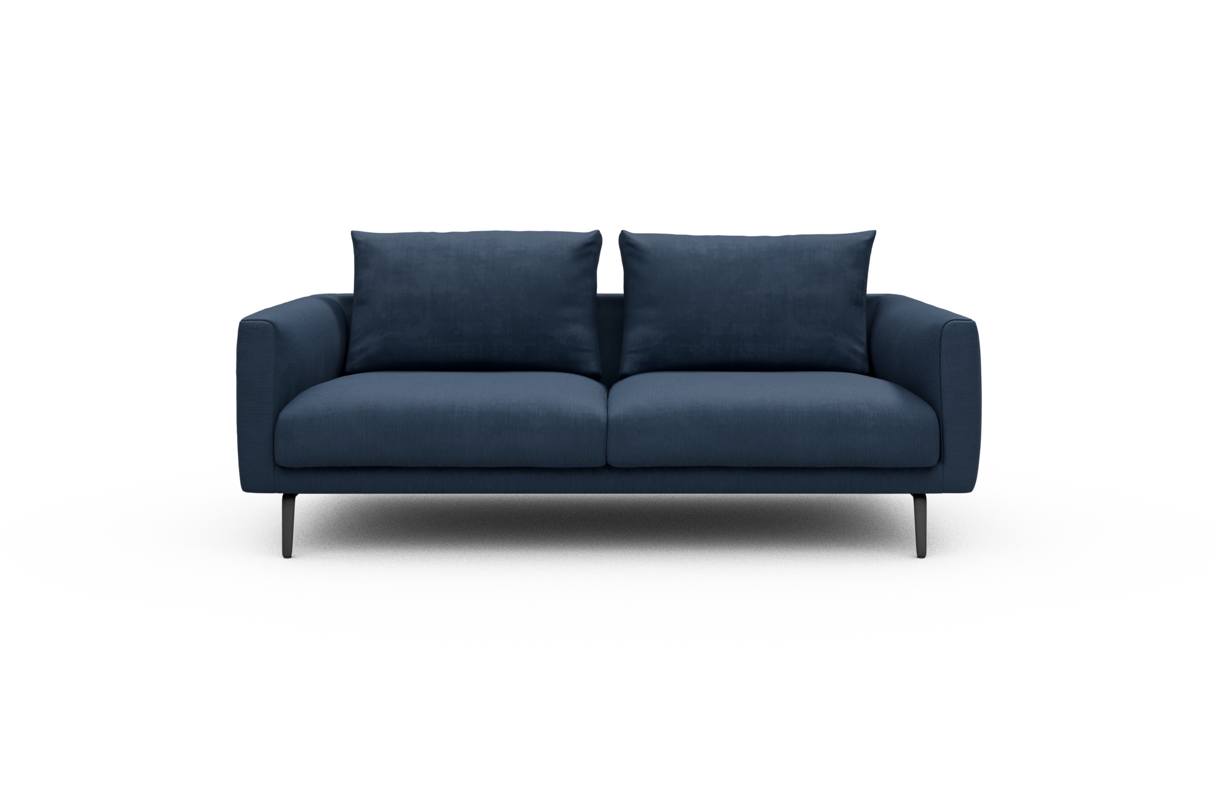 Skandi Home Sofa Karl 2-5-Sitzer Cordufine-Royal-Blue moebelfaktor