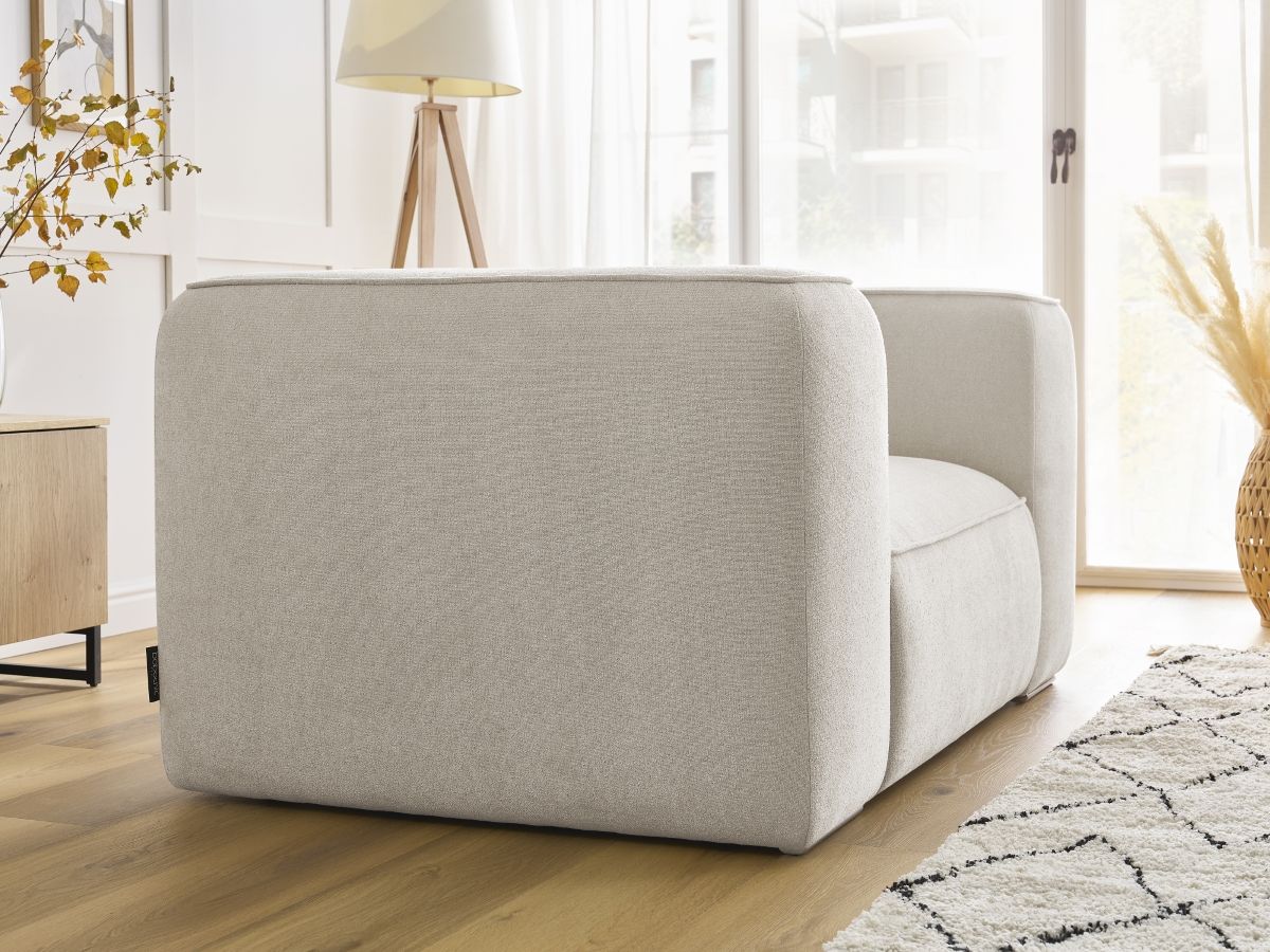 Bobochic Zephyr Sessel Strukturstoff Weiß