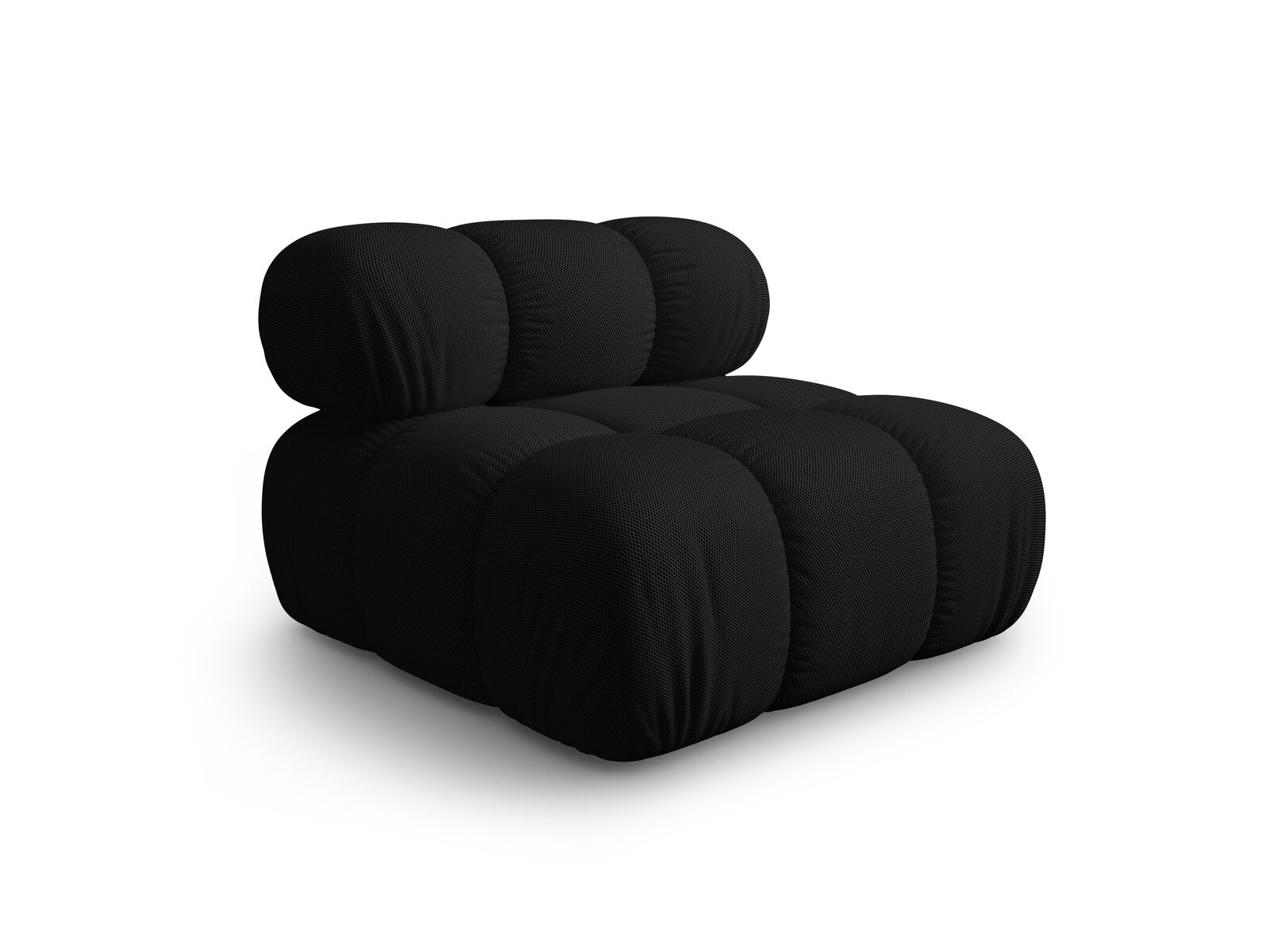 Micadoni Armloses Modul Bellis 3D-Stoff Sonic Schwarz