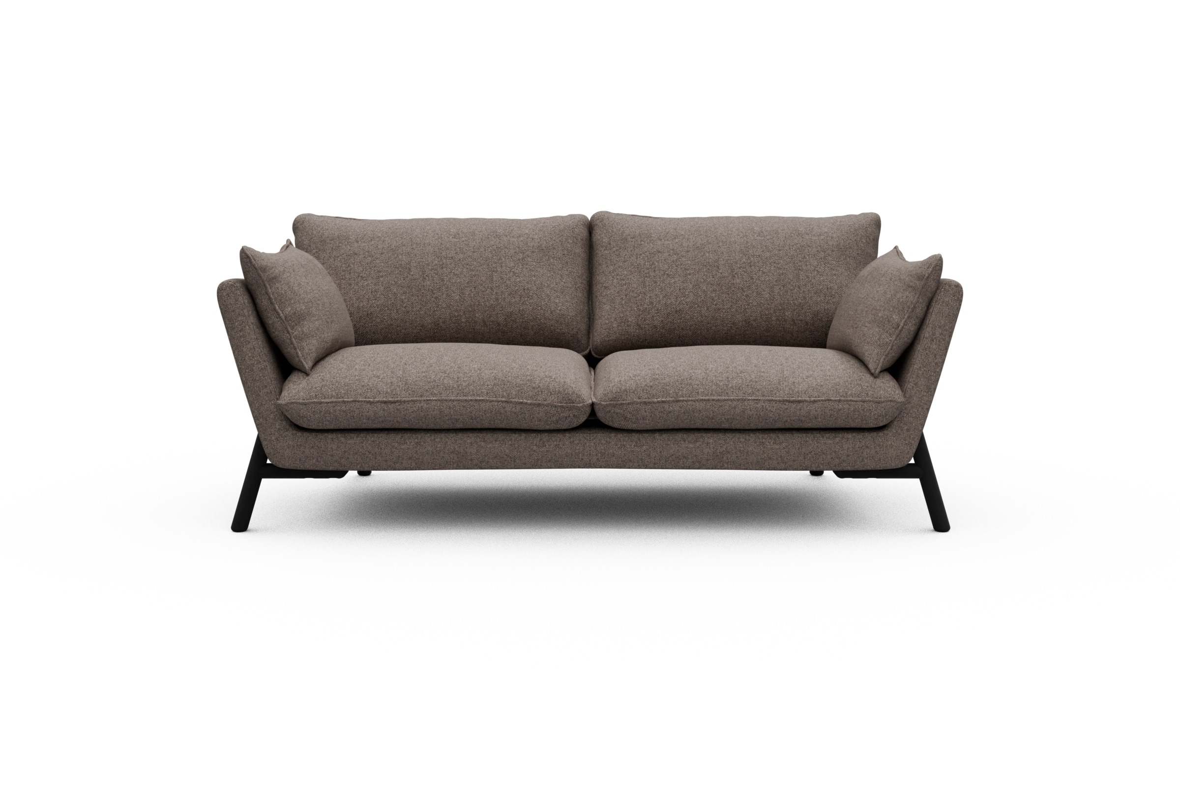 Skandi Home Sofa Emil 2-Sitzer Beinfarbe Eiche Schwarz Sama-Stone moebelfaktor