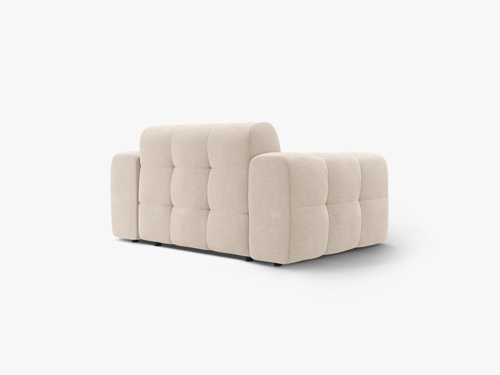 Micadoni Sofa Kendal 2-Sitzer Strukturierter Stoff Beige
