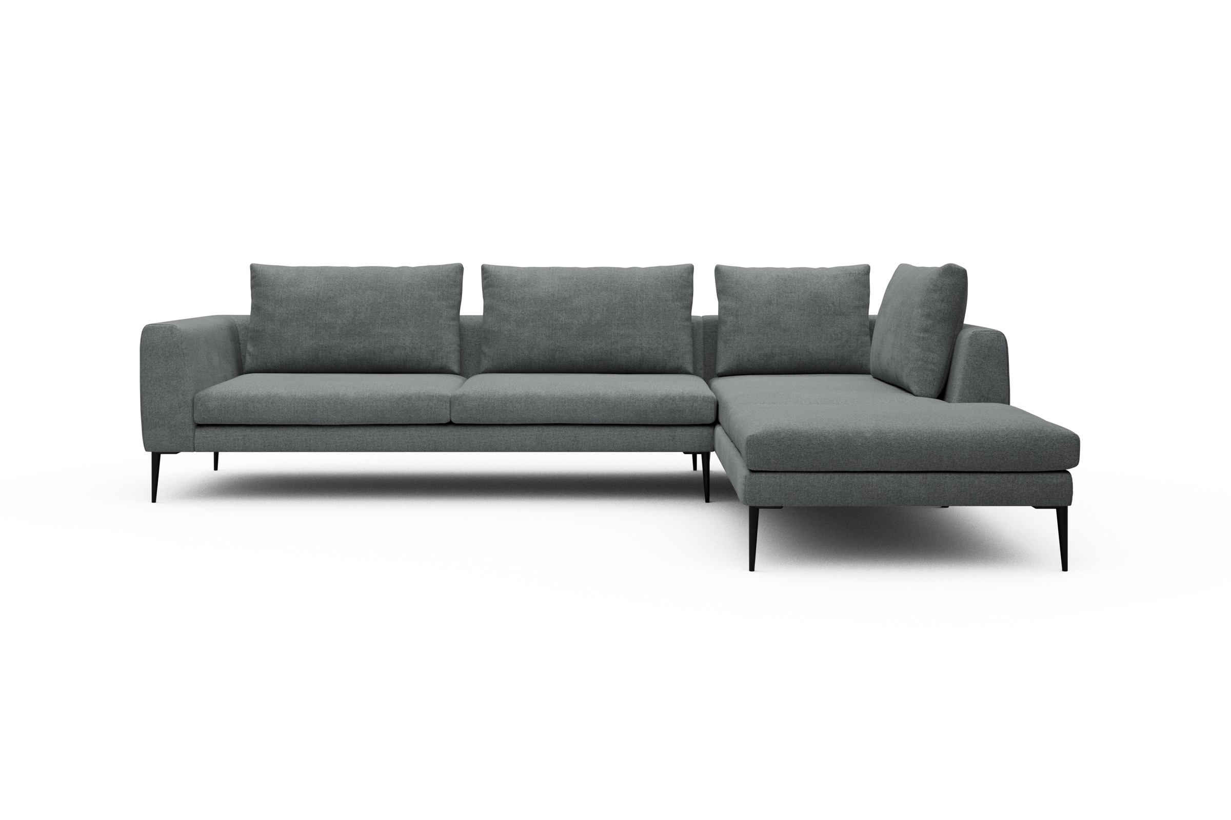 Skandi Home Ecksofa Paul Relax-Ecke links mit 3-Sitzer Casone-Gravel-Grey moebelfaktor