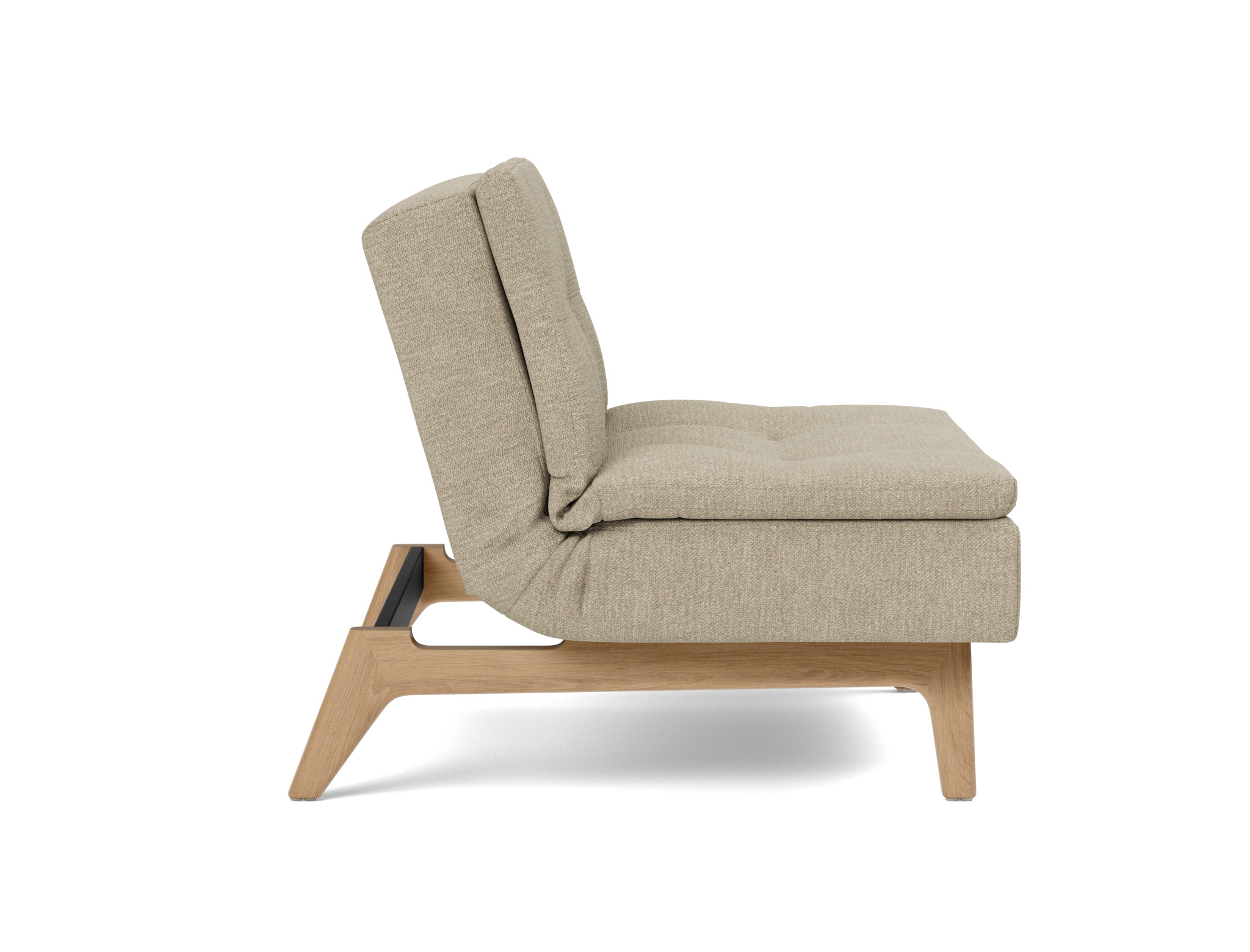 Sessel Dublexo Strukturierter Stoff Taura 356-Sand Beine Eiche
