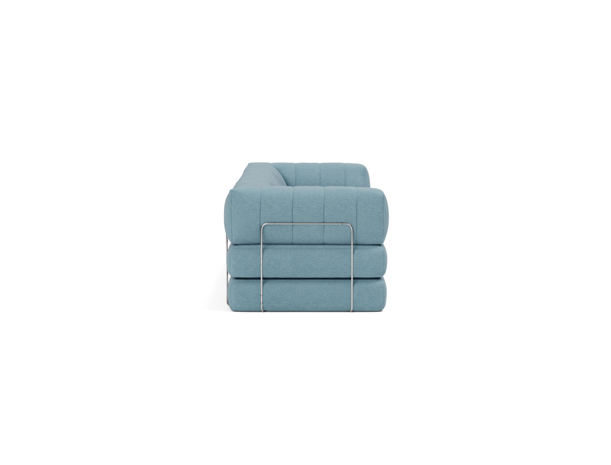 Schlafsofa CozyPad Grand mit Armlehnen Flachgewebe Mixed Dance 525-Light-Blue