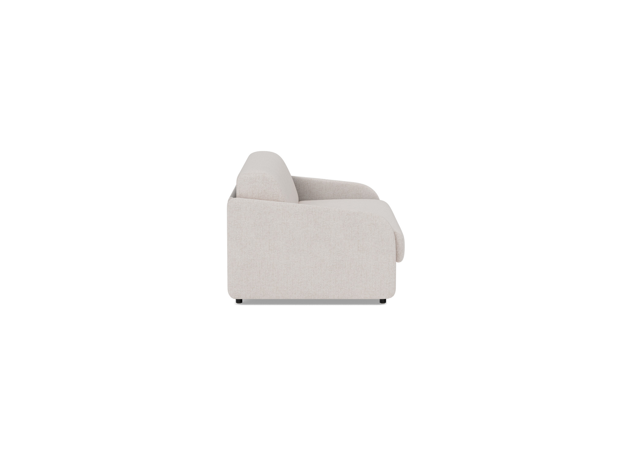 Schlafsofa Eivor mit Taschenfederkernmatratze 140 Strukturierter Stoff Weda 300-Weda-Sand