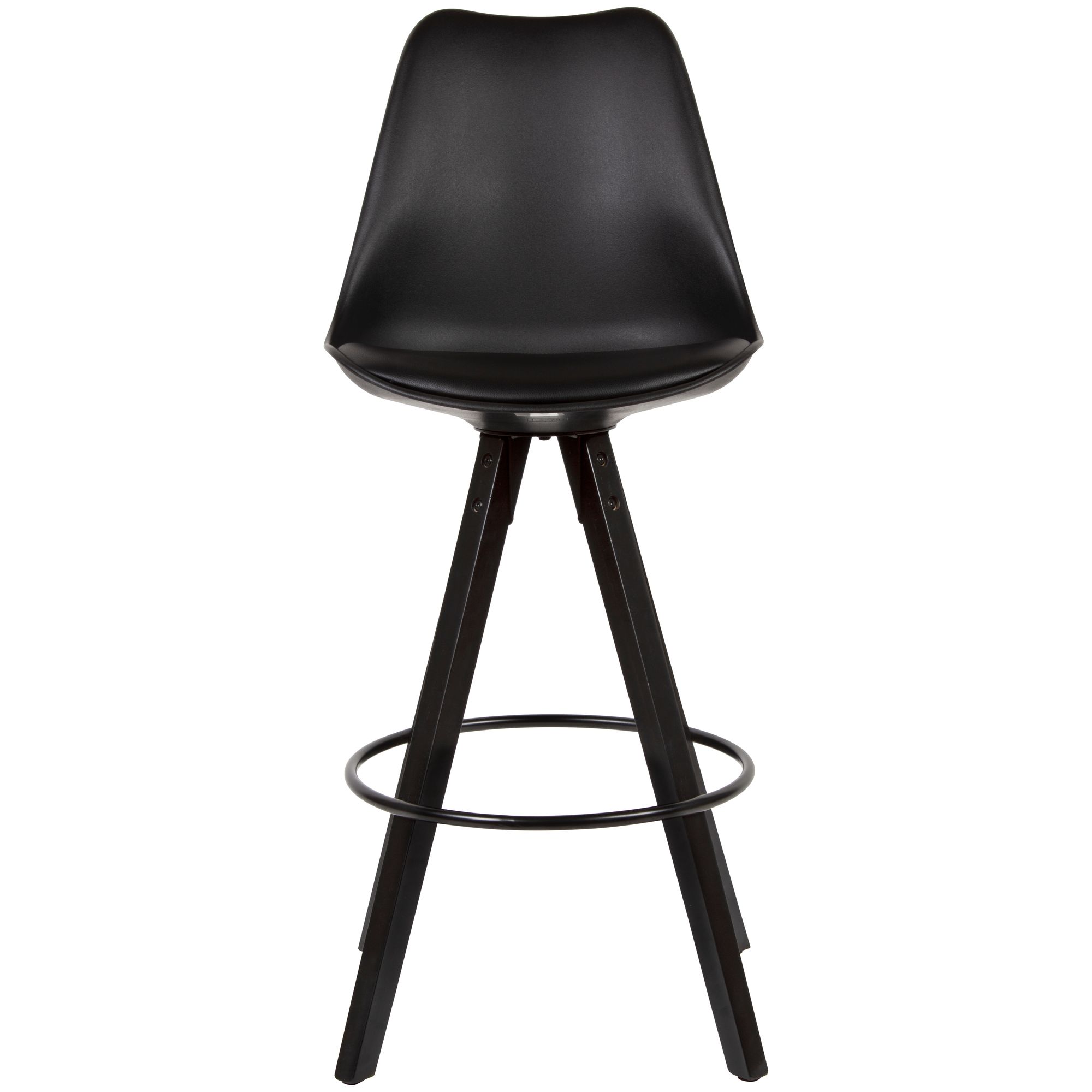 Barhocker Ulfborg Kunstleder Schwarz 49 × 53 × 113 cm