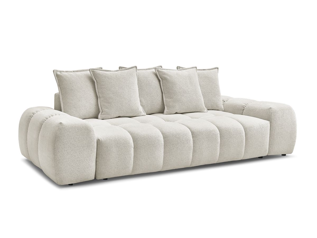 Bobochic Everest Schlafsofa 3-Sitzer mit Bettkasten, 5 Kissen
