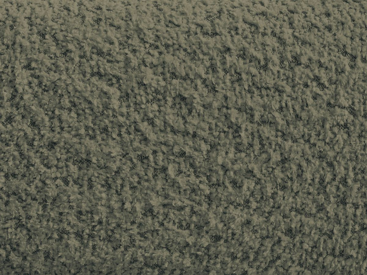 Bobochic Alya Pouf Bouclé-Stoff Grün