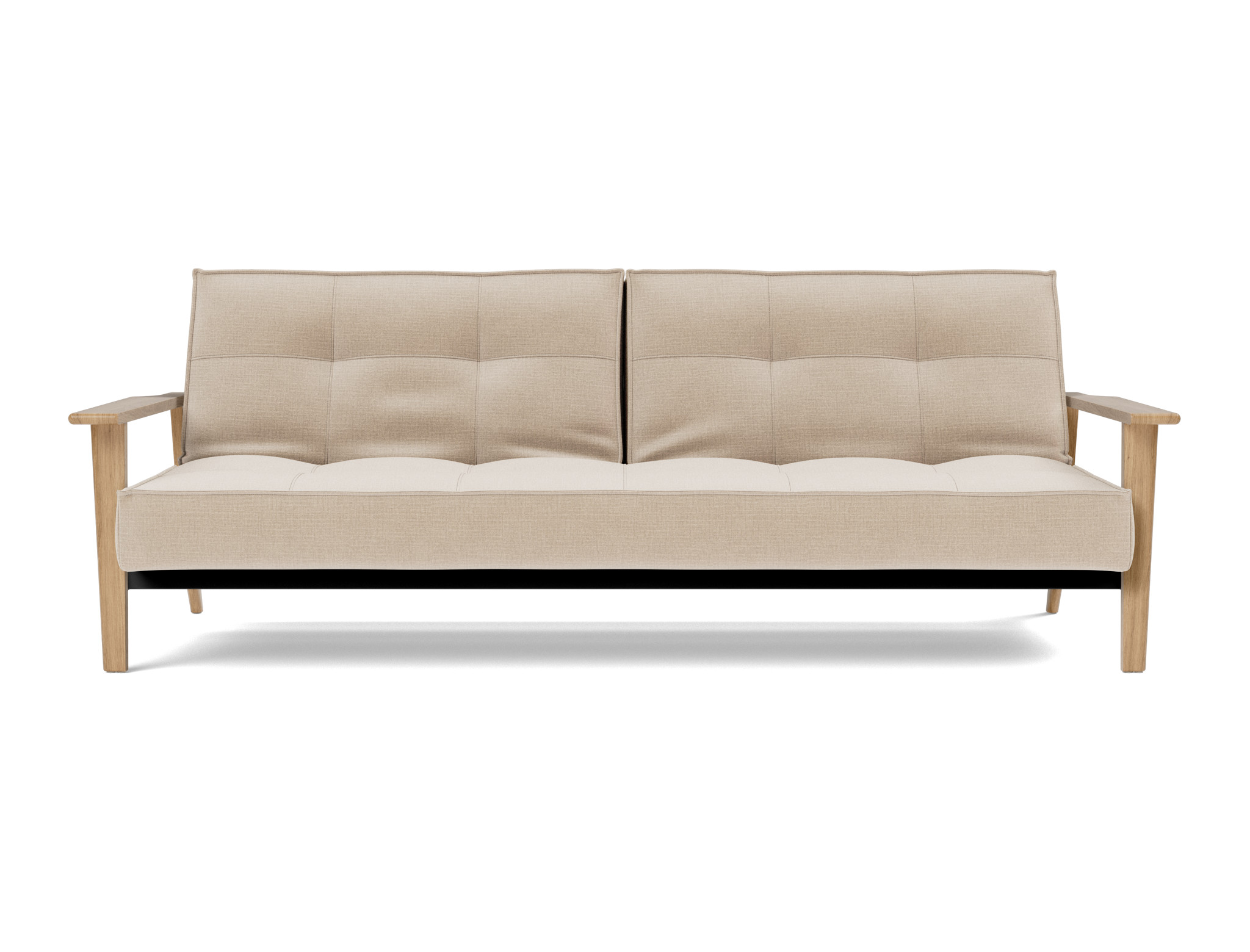 Schlafsofa Splitback Frej Chenille Esina 410-Almond-Beige
