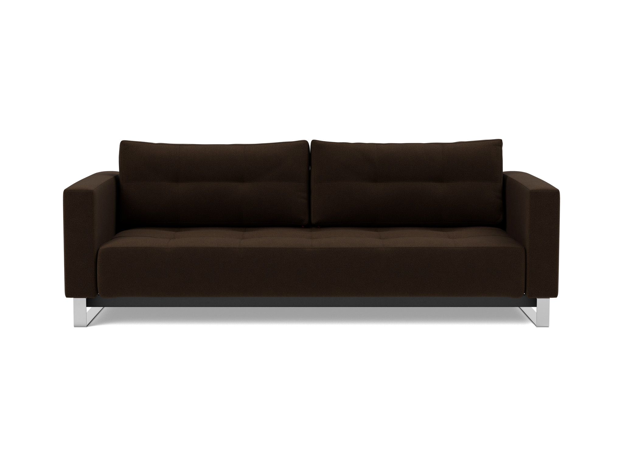 Schlafsofa Cassius D.E.L. Strukturierter Stoff Taura 358-Chocco