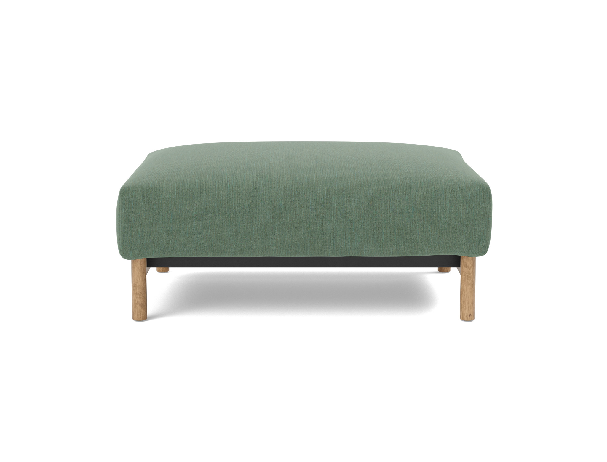 Hocker Malloy Flachgewebe Elegance 518-Green Beine Eiche