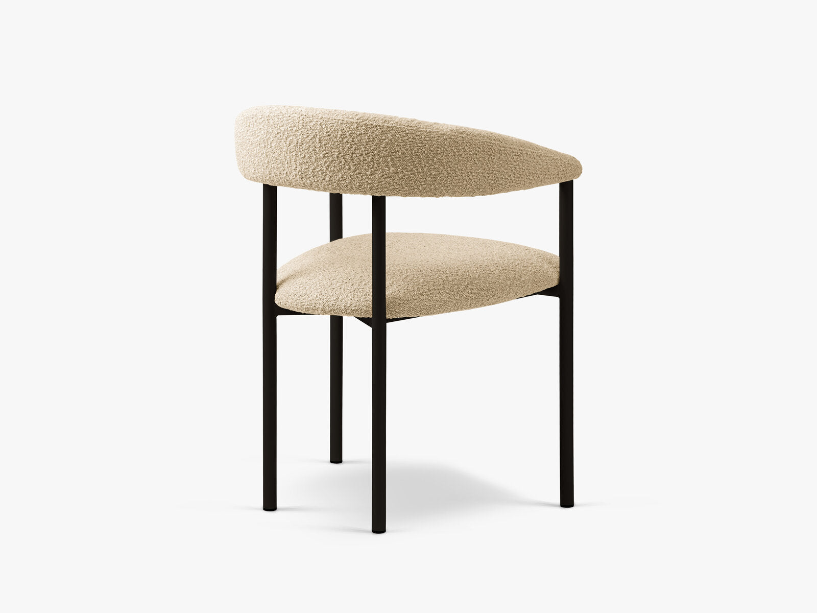Micadoni Stuhl Lea Boucle Baloo Beige Black