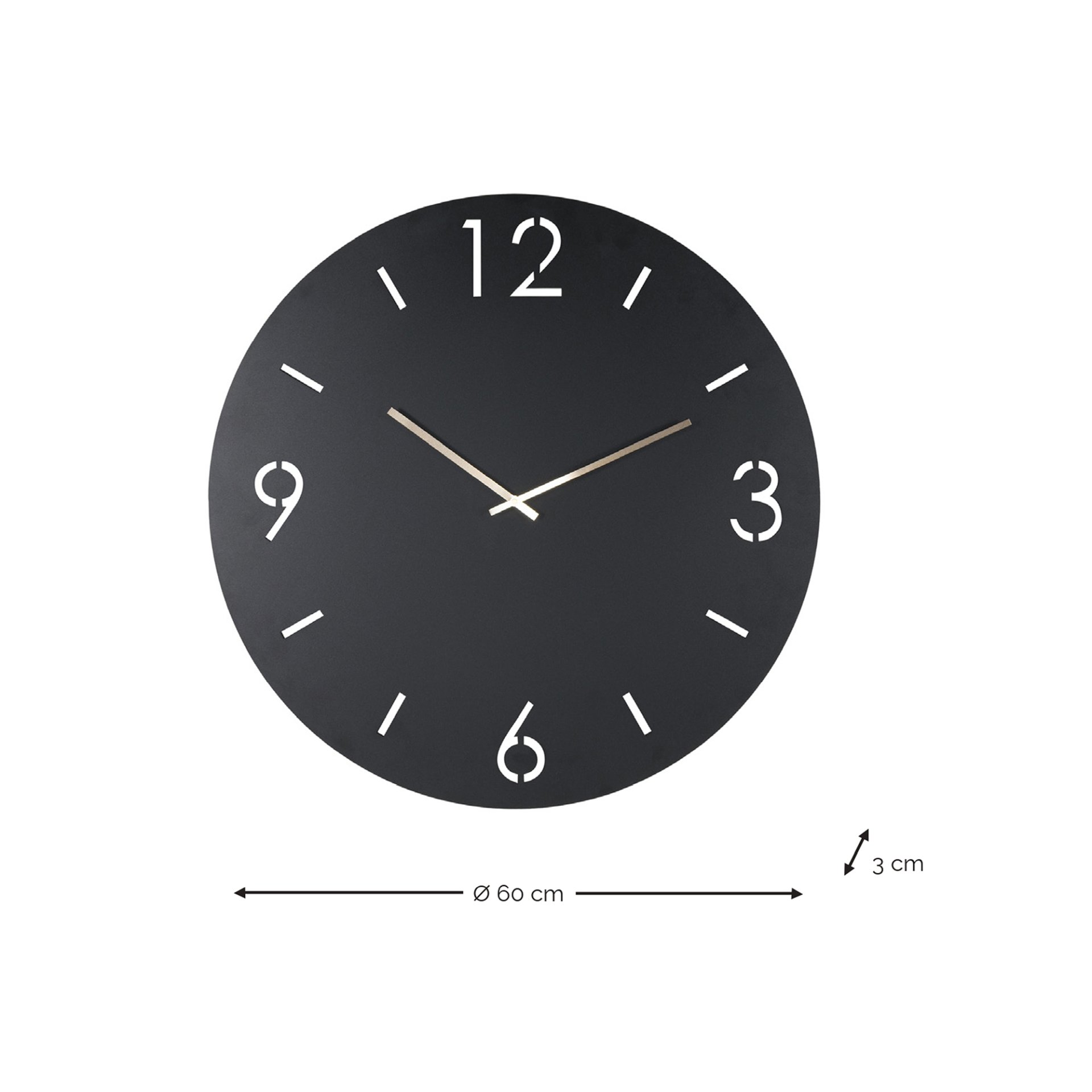 Spinder Design Wanduhr Time Ø 60 Silky Taupe 60
