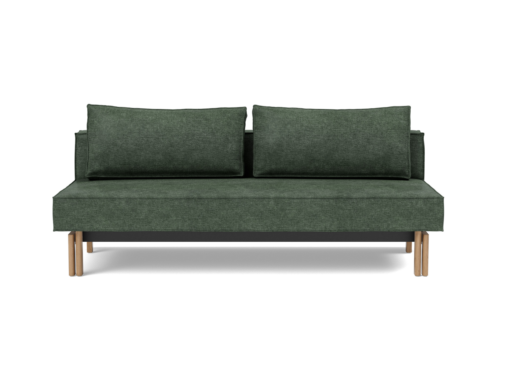 Schlafsofa Sly Flachgewebe Avella 281-Pine-Green Beine Eiche