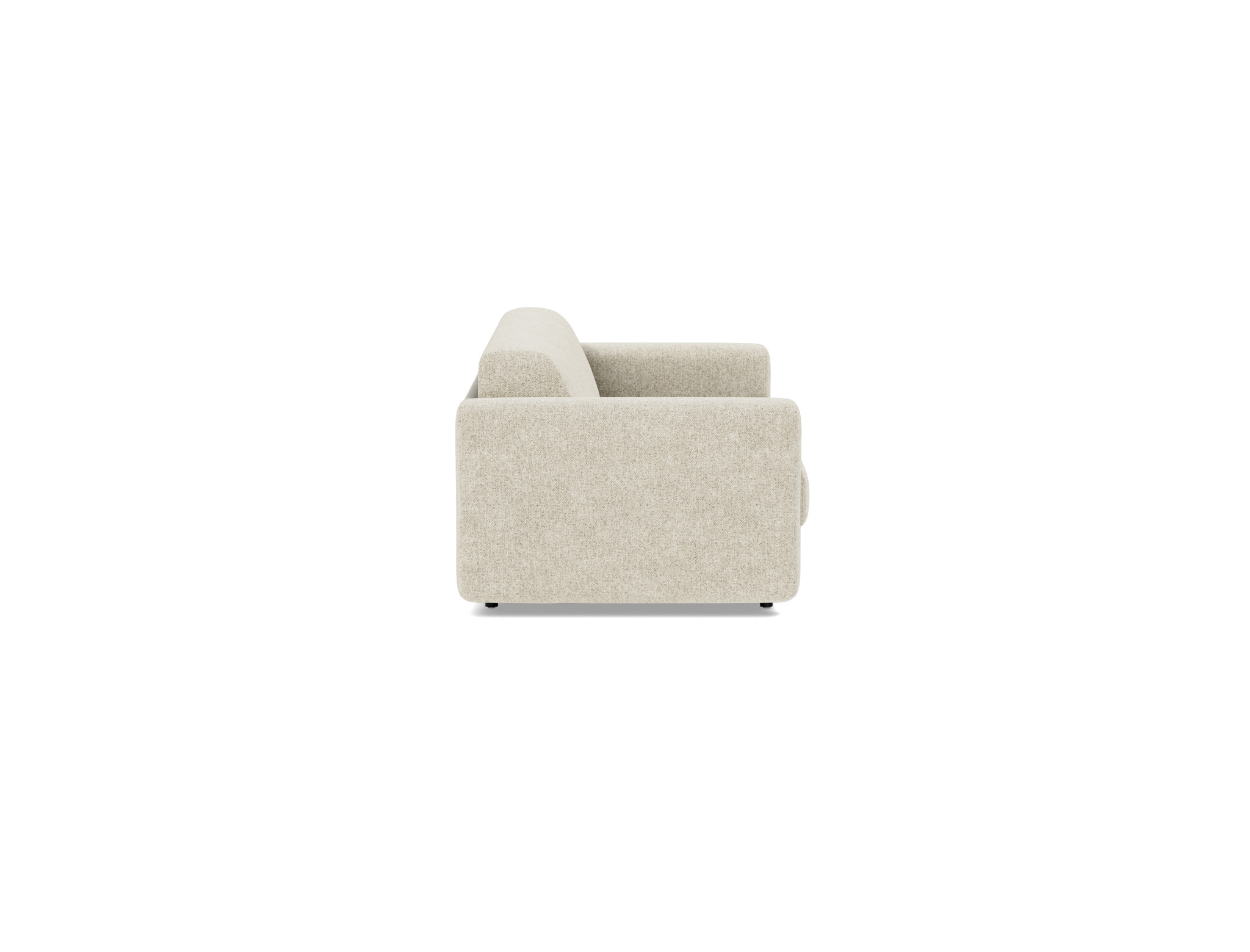 Schlafsofa Killian mit Taschenfederkernmatratze 140 Strukturierter Stoff Taura 357-Off-White