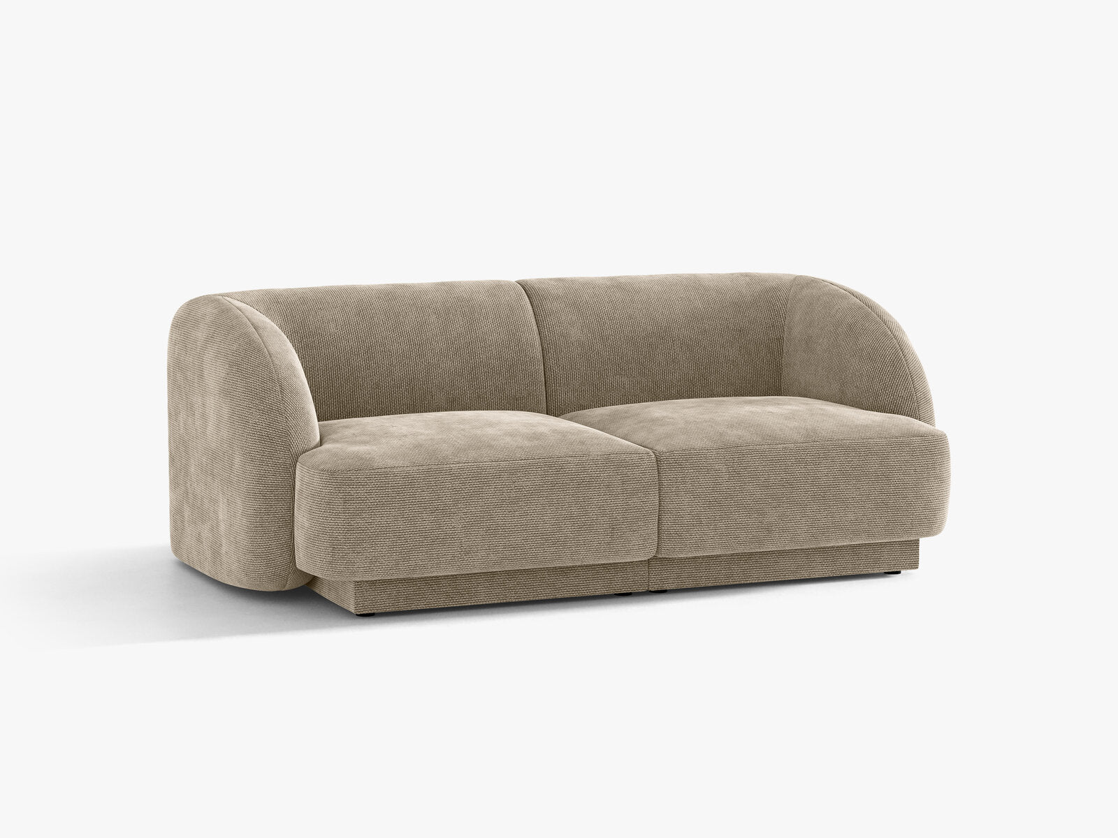 Micadoni Sofa Miley 2-Sitzer Chenille Haga Beige