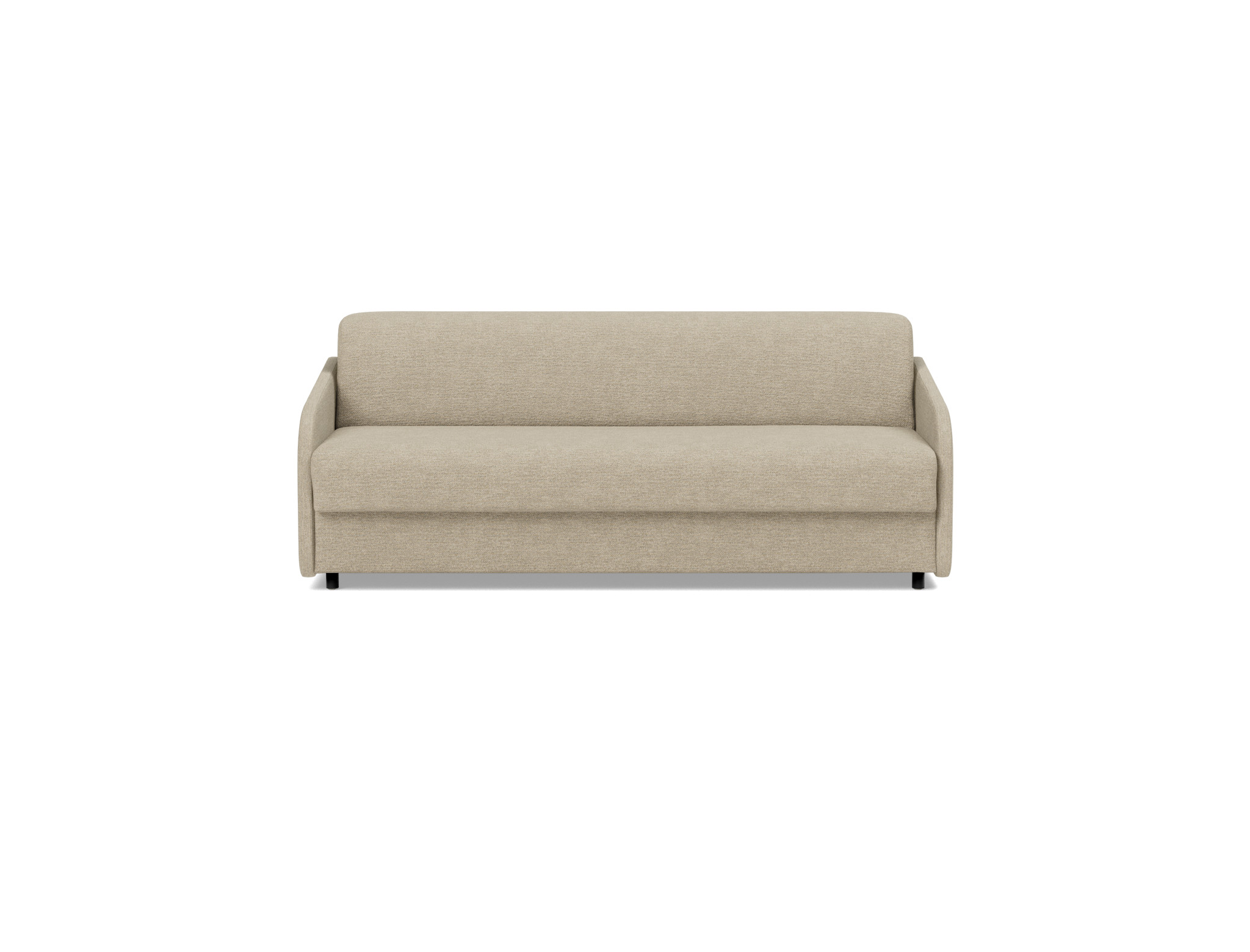 Schlafsofa Eivor mit Taschenfederkernmatratze 160 Strukturierter Stoff Taura 356-Sand