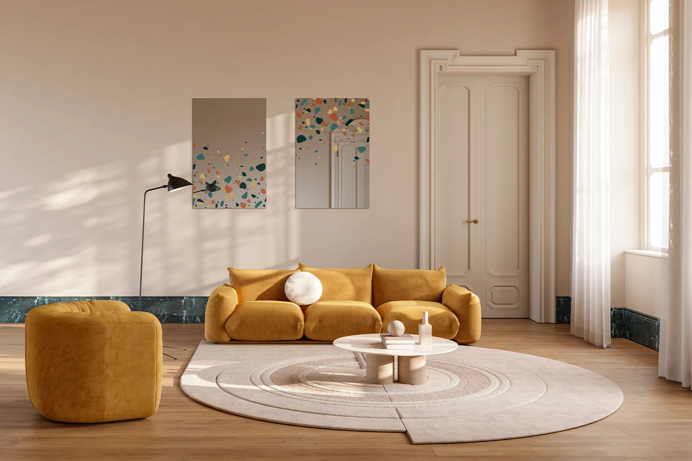 deKnudt Terrazzo Rect. – Raumansicht 2