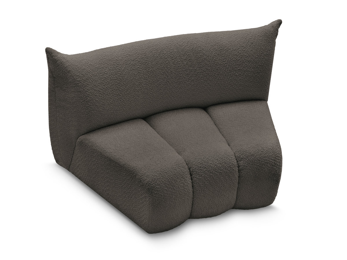 Bobochic Azra Sofamodul 1-Sitzer Bouclé-Stoff Braun