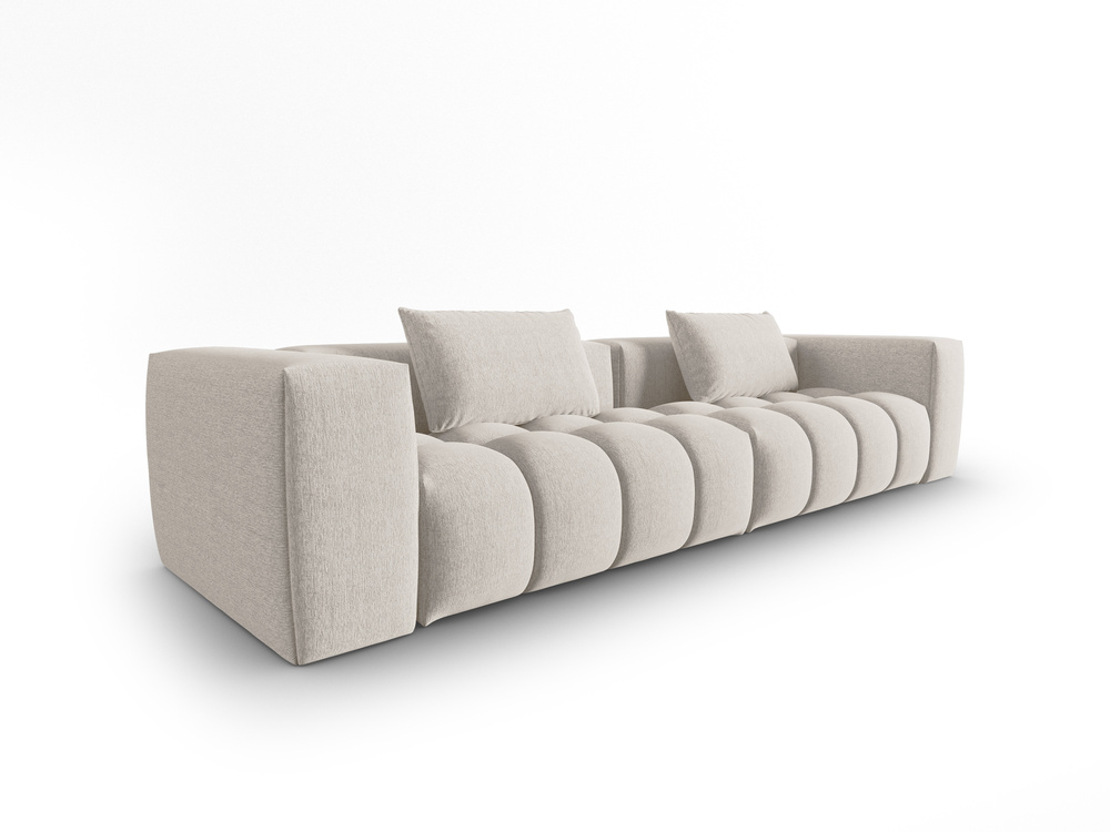 Cosmopolitan Design Sofa Verona 5-Sitzer Strukturierter Stoff Sorella Beige