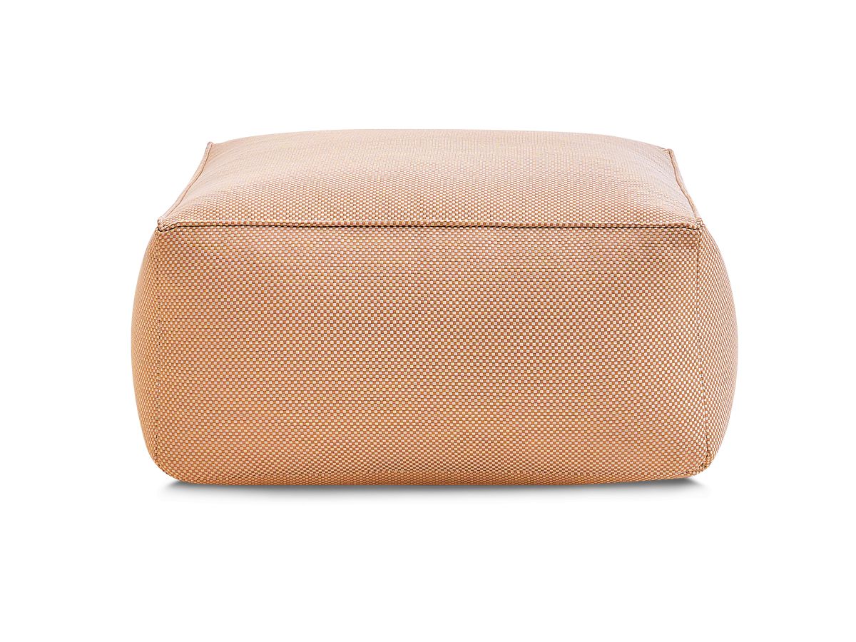Bobochic Riviera Pouf 80 × 80 cm Melange-Stoff Orange