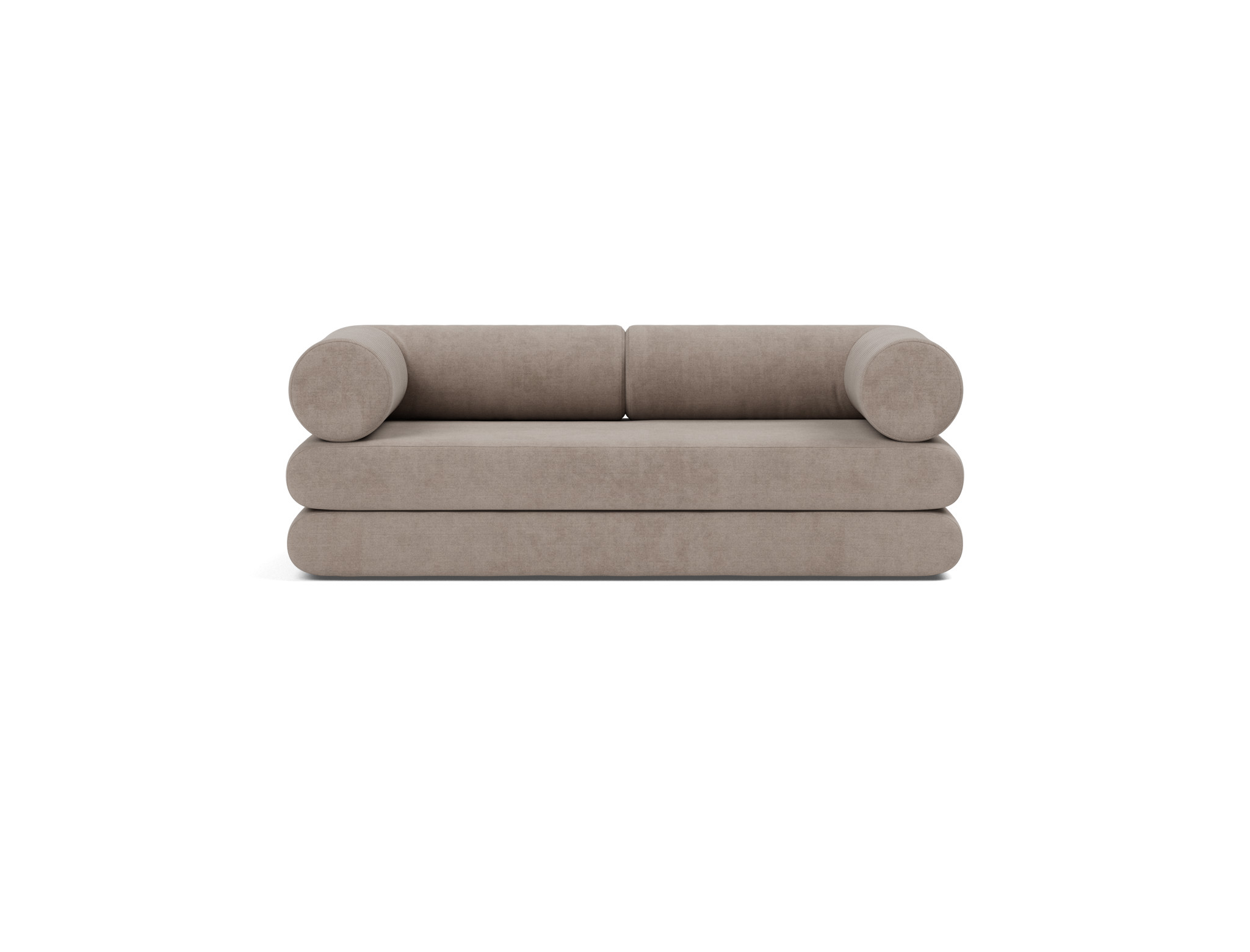 Tagesbett Circlus mit L-förmigen Armlehnen Kord Cordufine 318-Beige