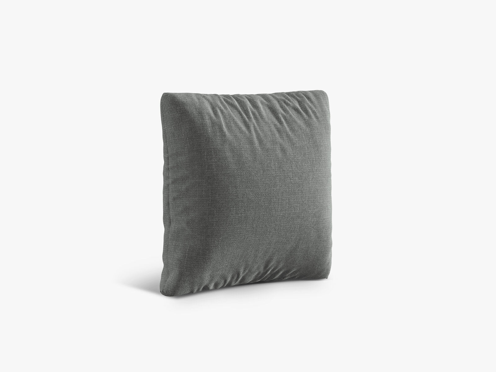 Micadoni Kissen Nuria Strukturierter Stoff Grau 50x50x19