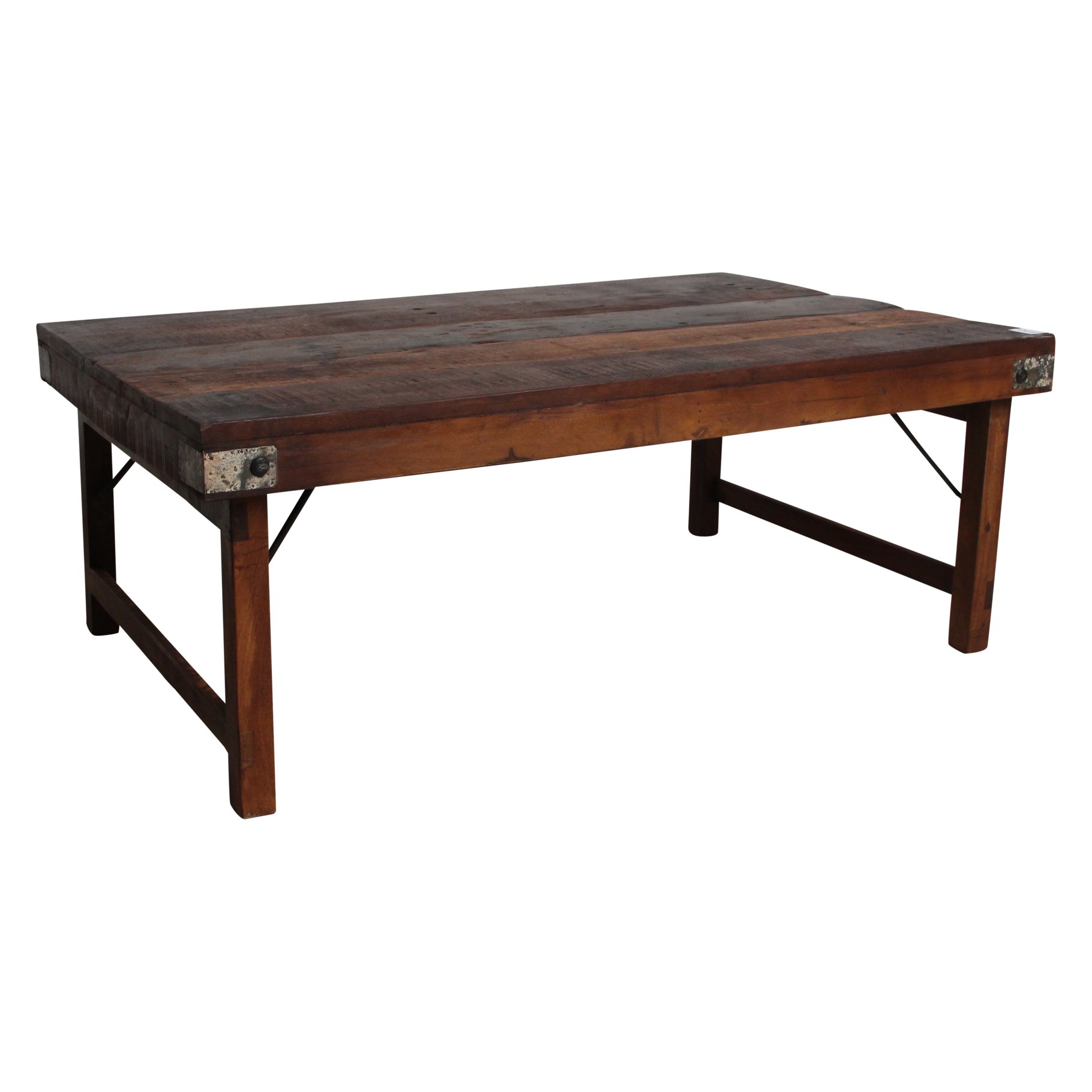 Raw Materials Brauner klappbarer Couchtisch 120x75x45cm