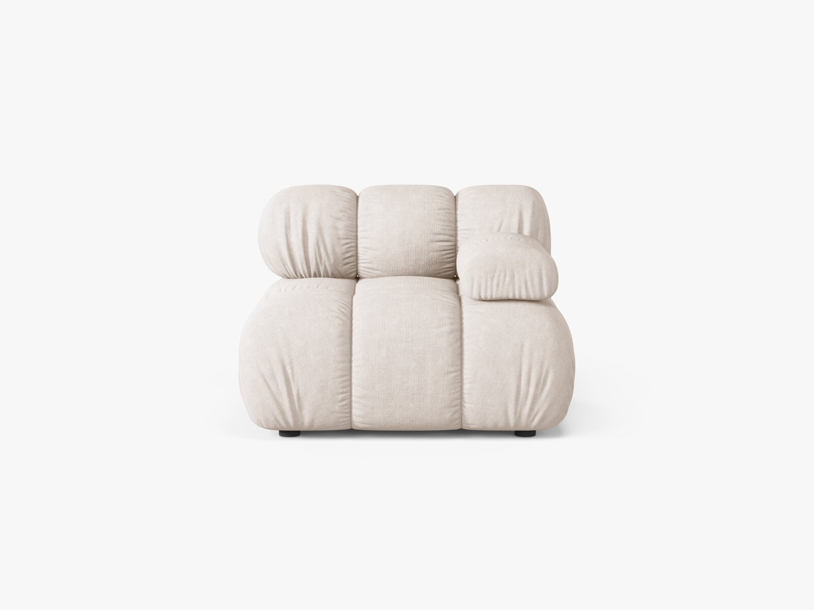 Micadoni Eckmodul Bellis Rechts Strukturierter Stoff Liberty Beige