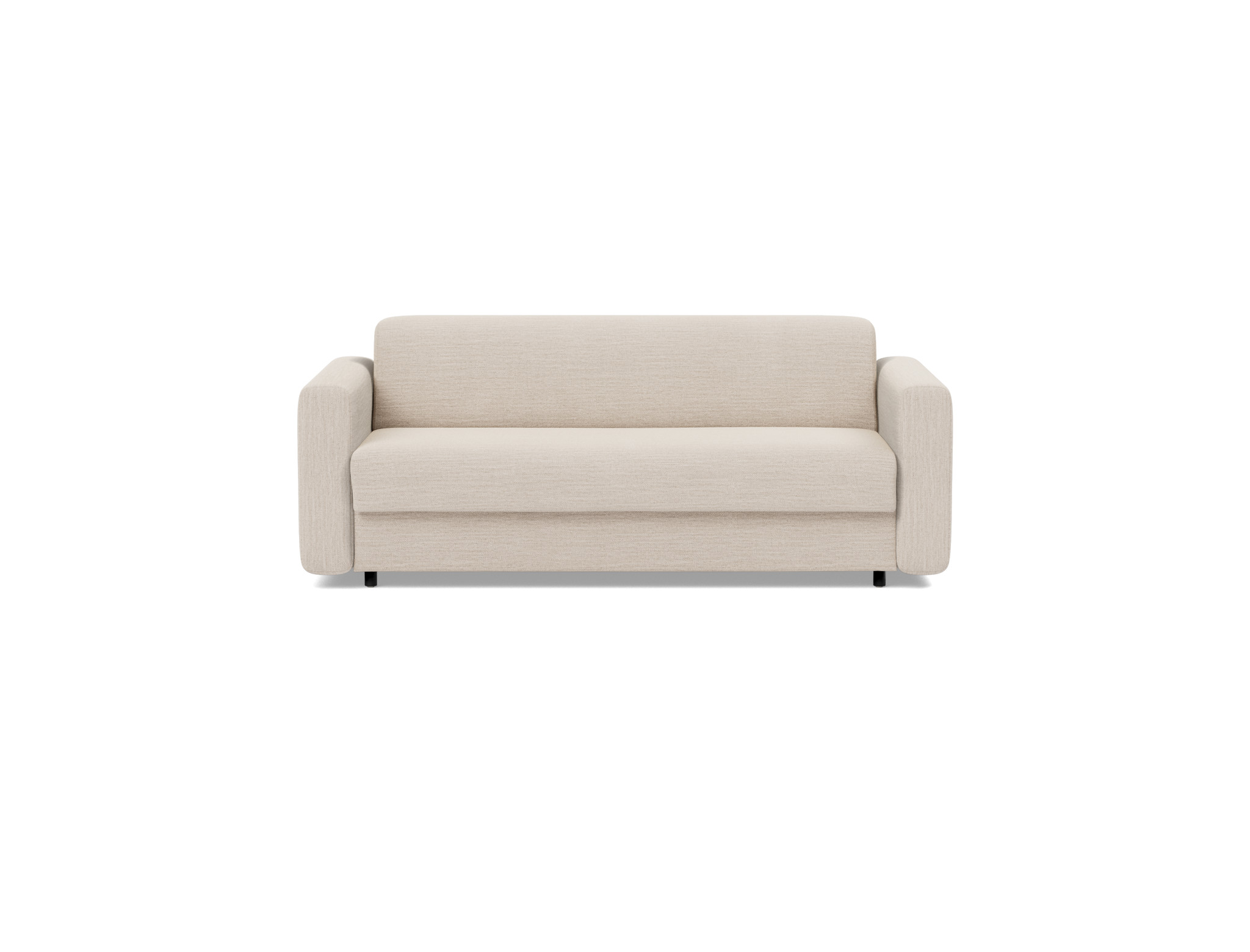 Schlafsofa Killian mit Taschenfederkernmatratze 140 Webstoff Blida 612-Sand-Grey