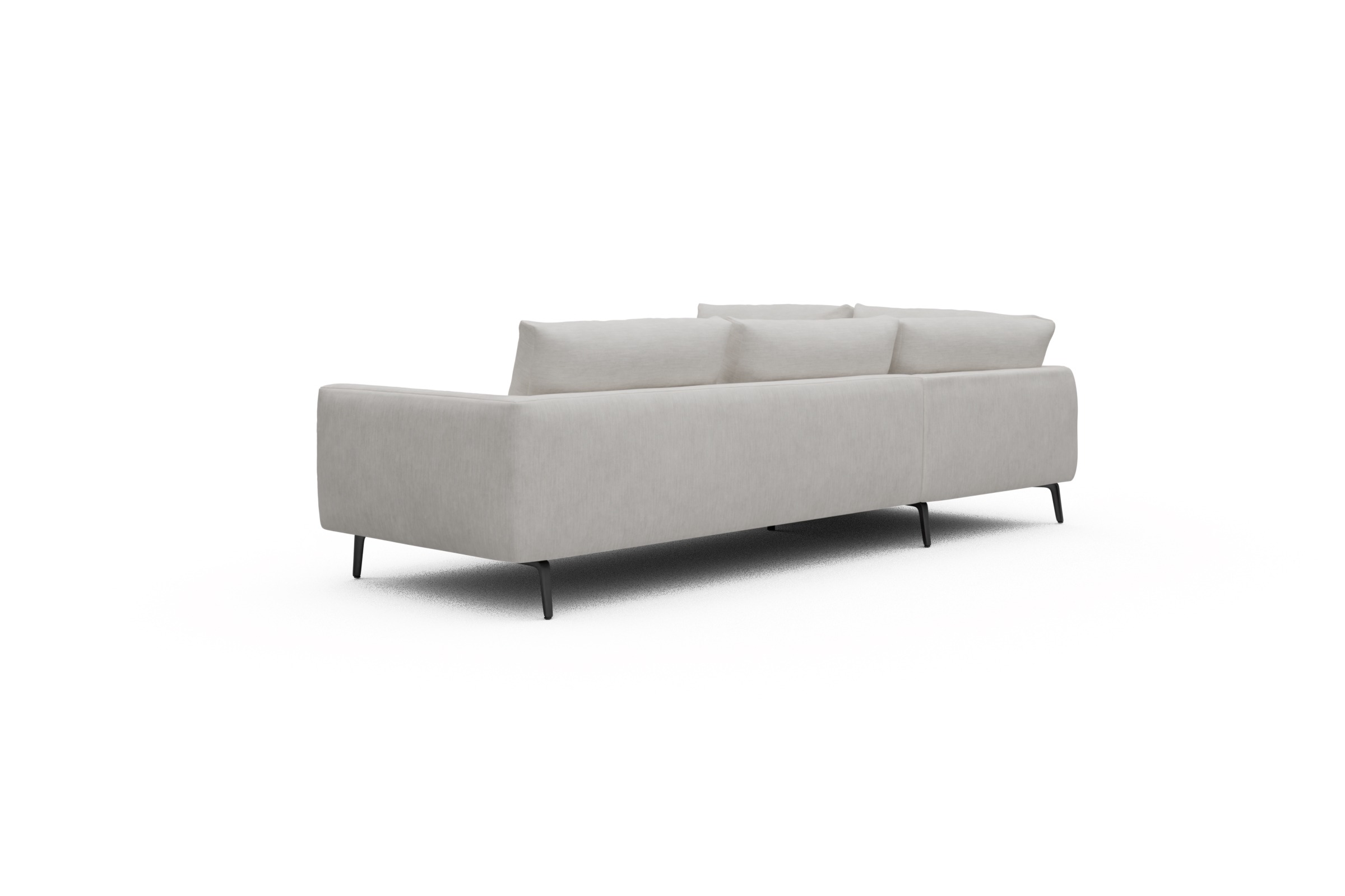 Ecksofa Karl Relax-Ecke links mit 2,5-Sitzer Vivus-Dusty-Off-White