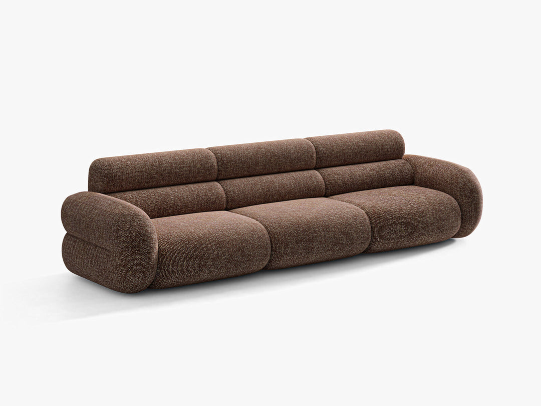 Micadoni Neo Modulares Sofa 4-Sitzer Chenille SILENCIO Braun