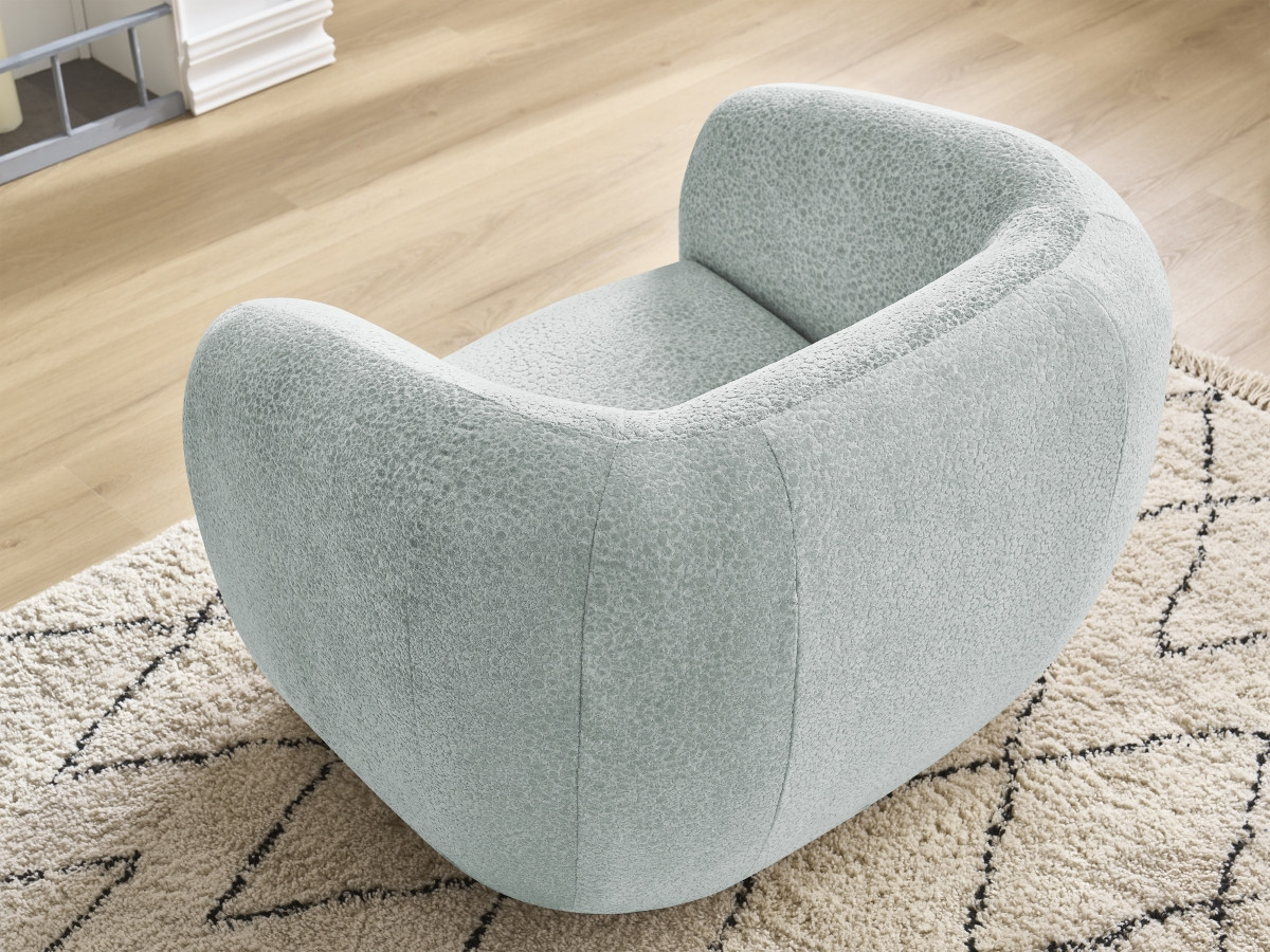 Bobochic Celine Sessel Strukturstoff Hellblau