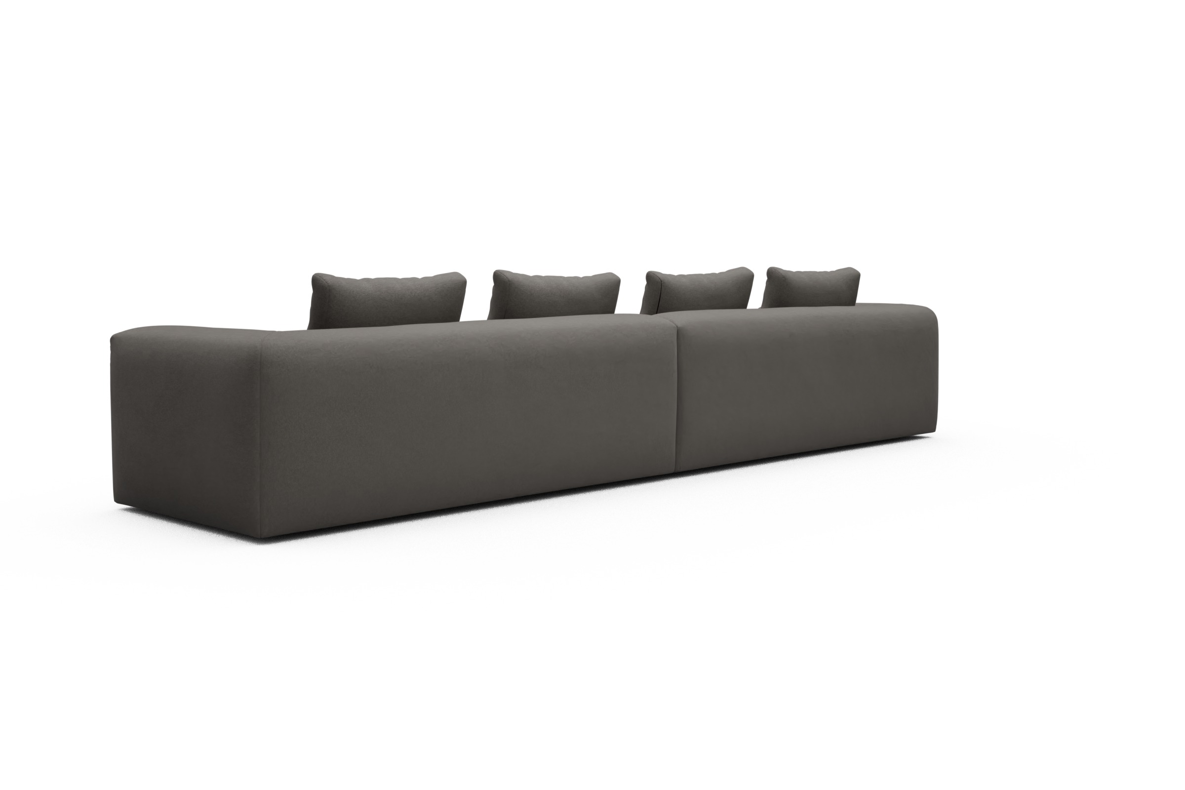 Sofa Modulares XXL Sofa Fred 5-Sitzer Satya-Taupe