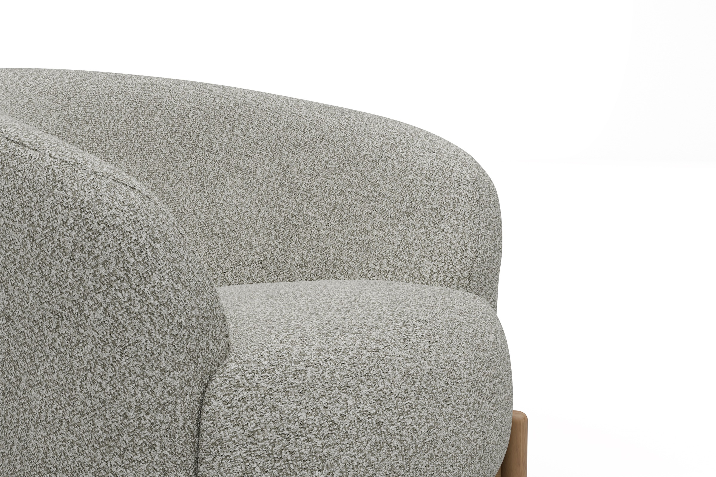 Sessel Ronda Holzbeine Eiche Natur Vanora-Warm-Sand