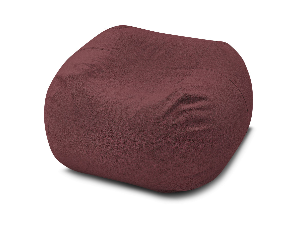 Bobochic Voltaire Pouf 120 × 70 cm Melange-Stoff Rot