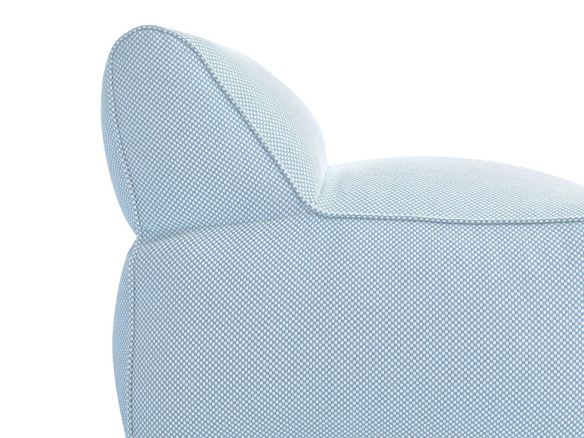 Bobochic Riviera Sofamodul 1-Sitzer Melange-Stoff Hellblau