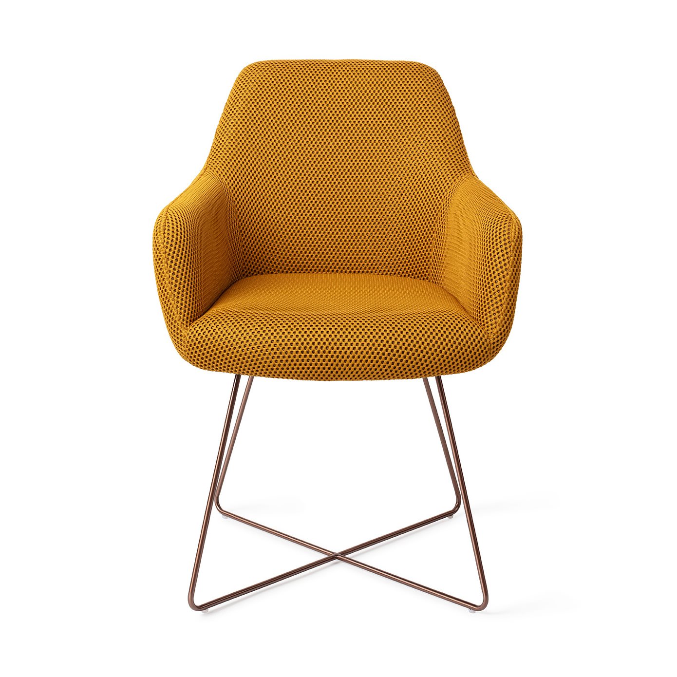 Jesper Home Esszimmerstuhl Hiroo Groovy-Garam Cross Rosa moebelfaktor