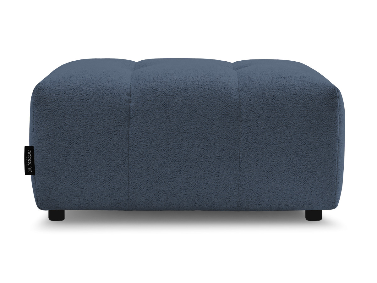Bobochic Roxelane Pouf Melange-Stoff Dunkelblau