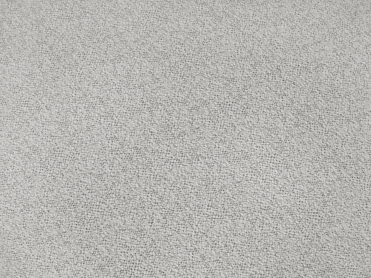 Bobochic Voltaire Sofa 4-Sitzer mit Pouf 280 × 124 cm Melange-Stoff Hellgrau