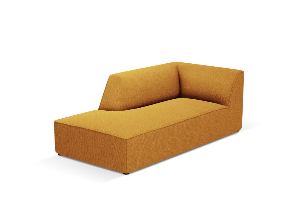 Cosmopolitan Design Chaiselongue Siena Strukturierter Stoff Ottawa Gelb Links