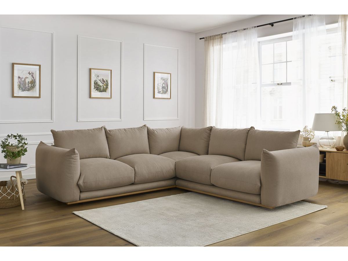 Bobochic Ernest Ecksofa Stoff Taupe