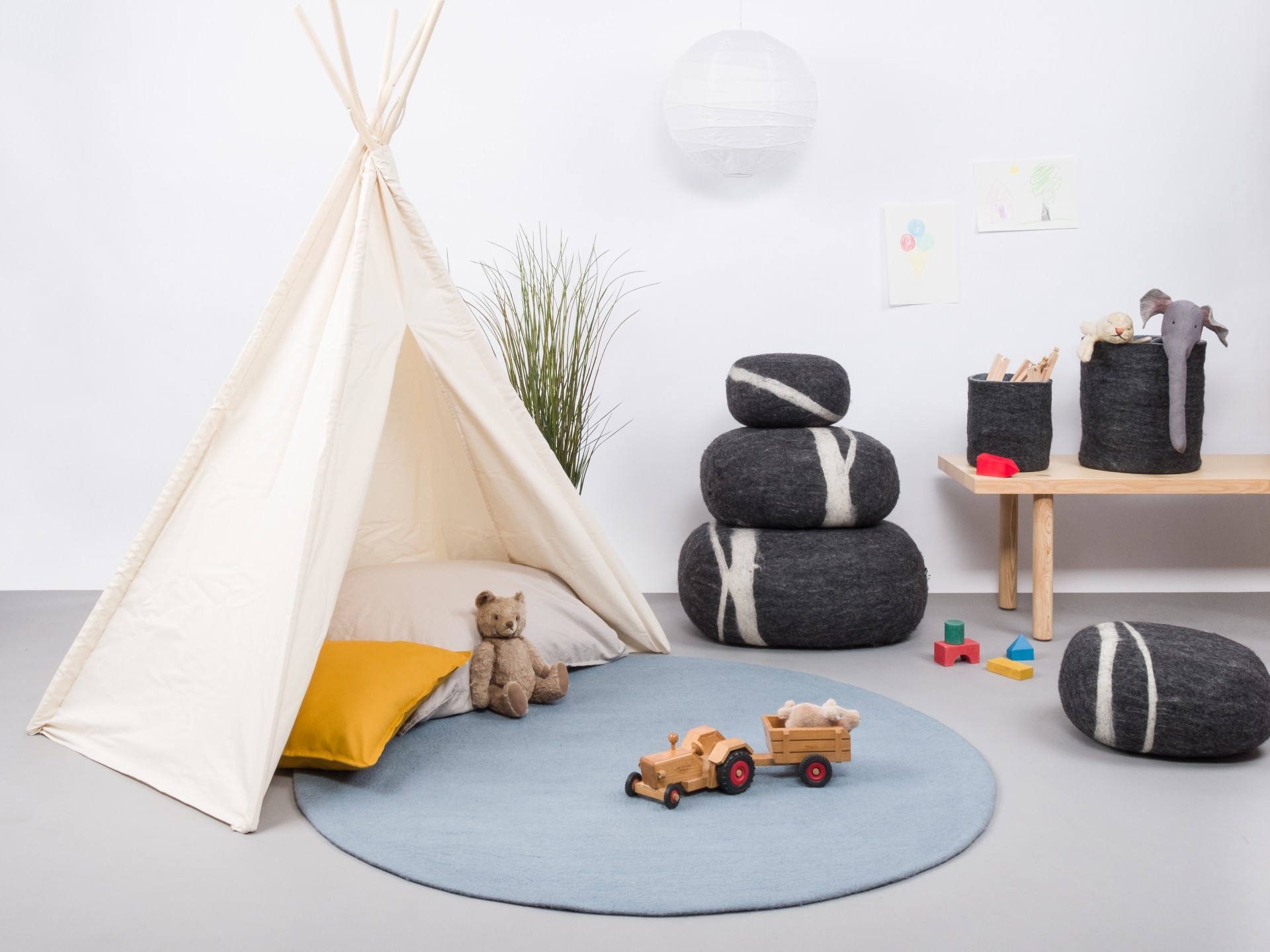 myfelt Mia Filzteppich - 50 cm