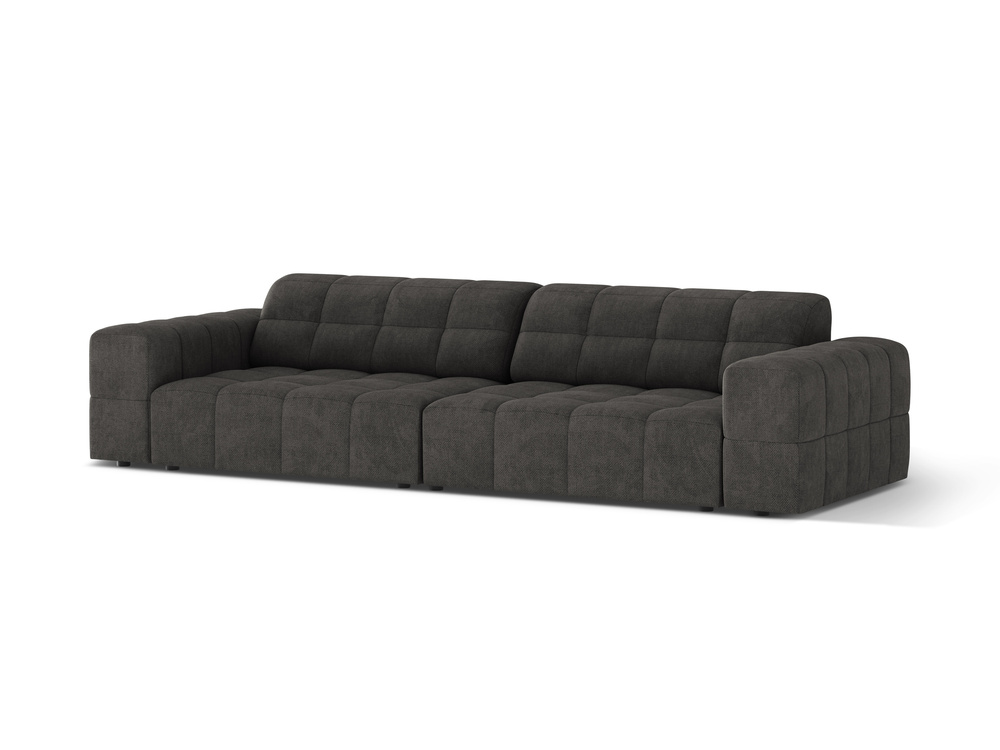 Cosmopolitan Design Sofa Chicago 4-Sitzer Chenille Eden Dunkelgrau